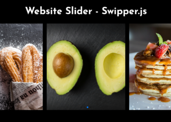 create website slider with swiper.js