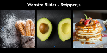 create website slider with swiper.js